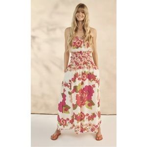 Anthropologie Love the Label Imogene Smocked Floral Skirt & Top - Small and Med